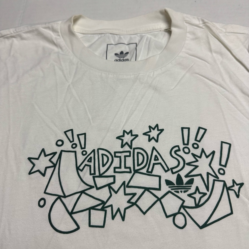 Rare Adidas Originals x Liisa Chisholm Ramps Skateboarding T-Shirt in White